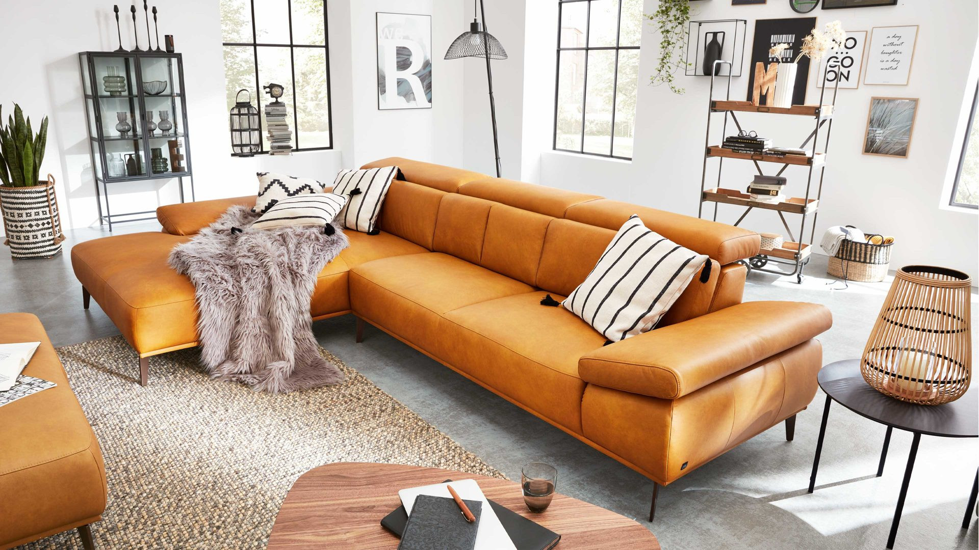 Möbel Knappstein Gmbh &amp; Co. Kg, Räume, Wohnzimmer, Sofa + Couch inside Wohnzimmer Couch Leder